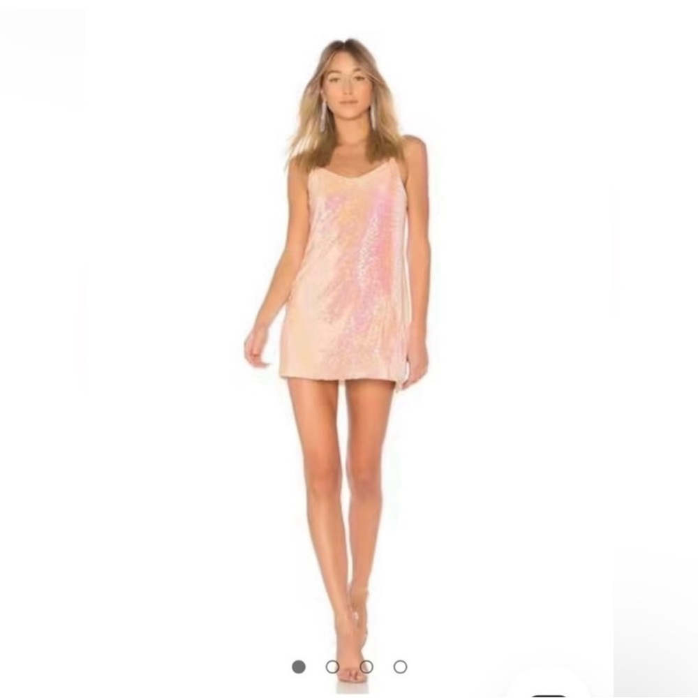 NBD Pink Sequin Mini Dress